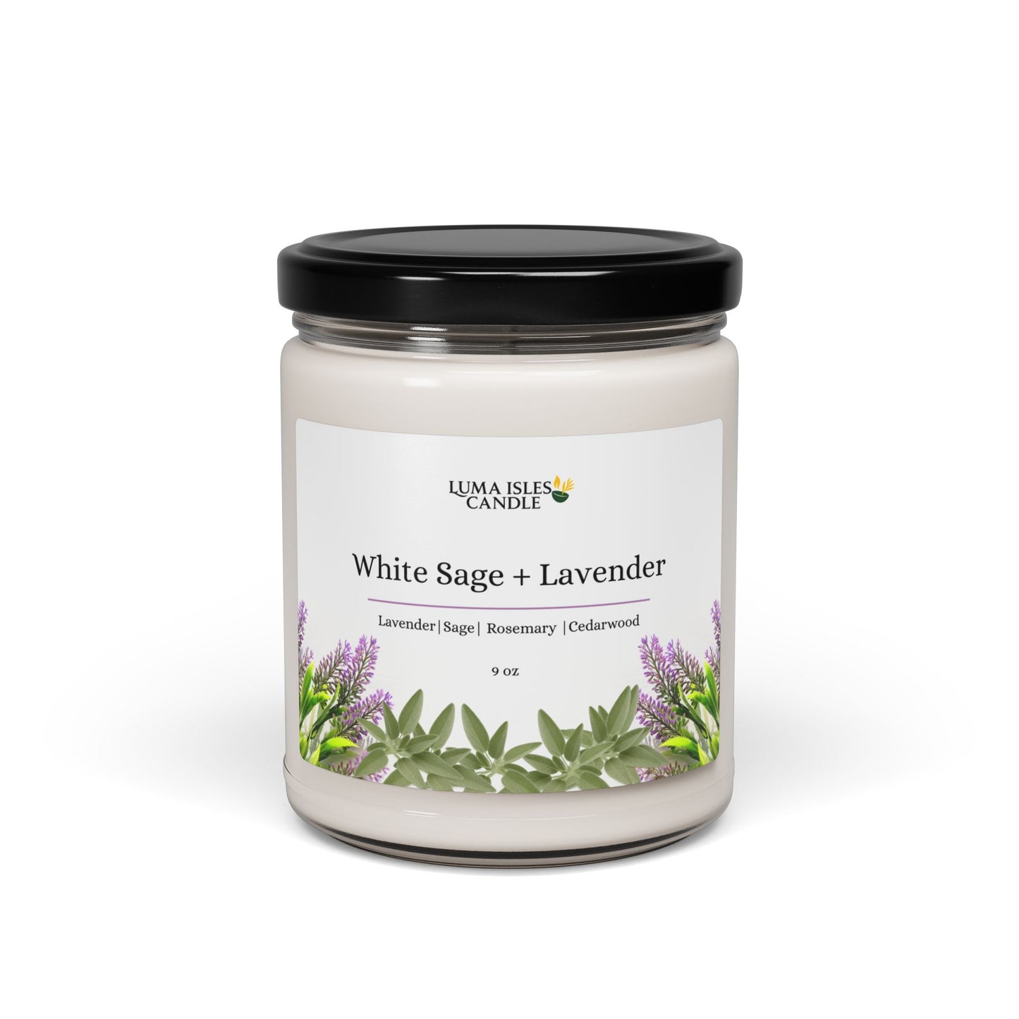 White Sage + Lavender Soy Candle