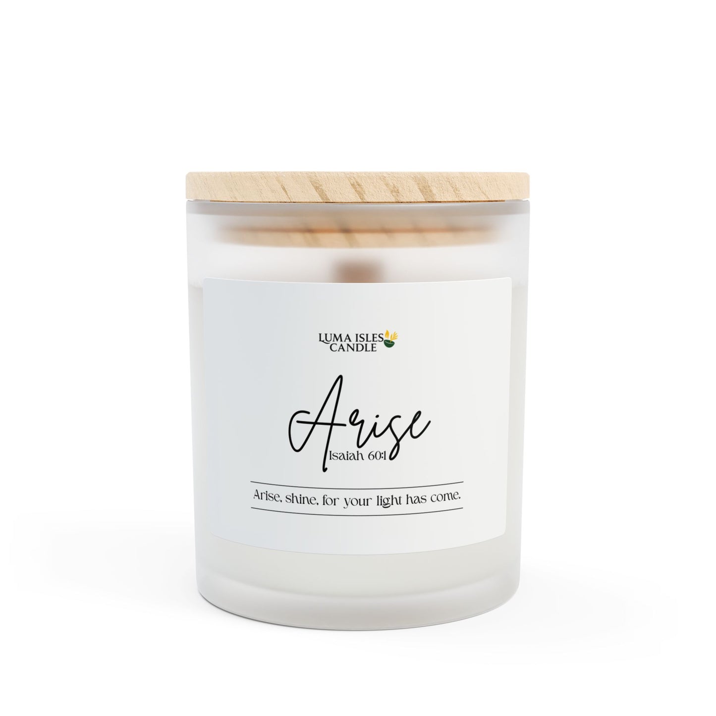 Arise Isaiah 60:1 Faith-Based Scripture Scented Candle