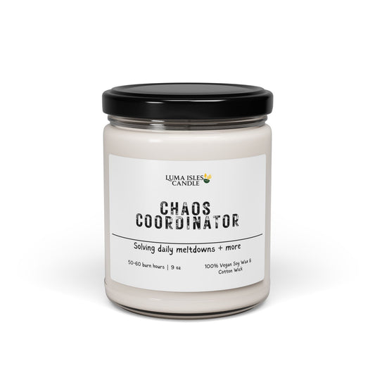 Chaos Coordinator Scented Candle Teacher, Educator Self-care candle, Chaos Coordinator gift, Relaxing Candle for Educators