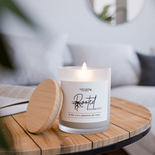 Rooted Jeremiah 17: 7-8 Faith-Based Scripture Scented Candle