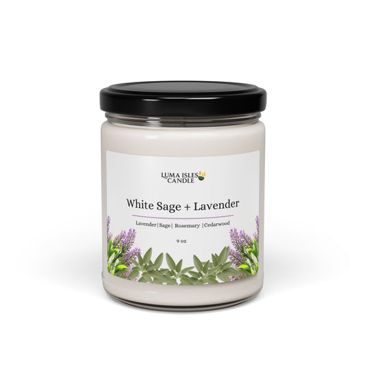 White Sage + Lavender Soy Candle