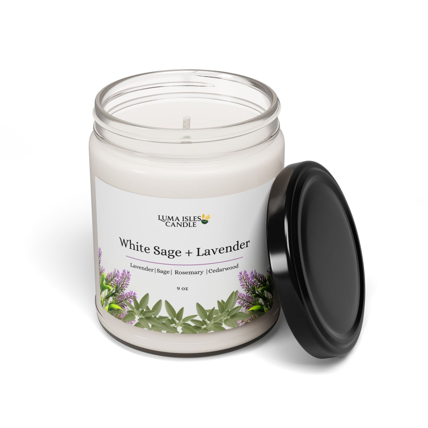 White Sage + Lavender Soy Candle