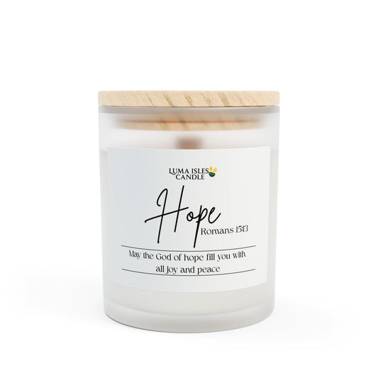 Hope Romans 15:13 Faith-Based Scripture Scented Candle