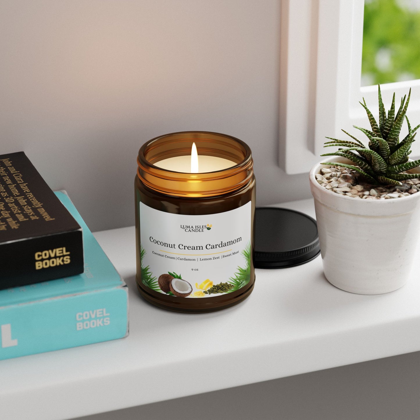 Coconut Cream Cardamom Exotic Comfort Candle (9oz)