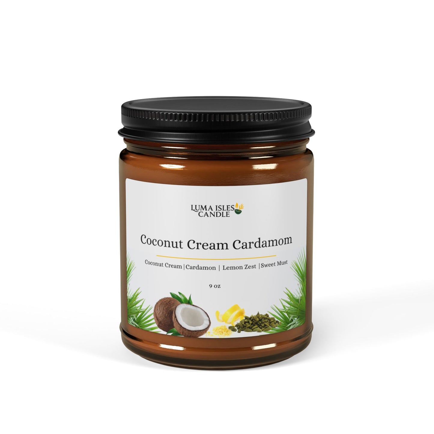Coconut Cream Cardamom Exotic Comfort Candle (9oz)