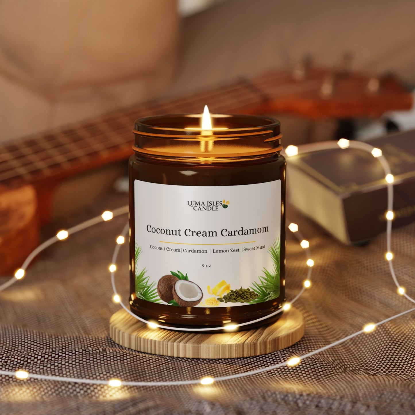 Coconut Cream Cardamom Exotic Comfort Candle (9oz)